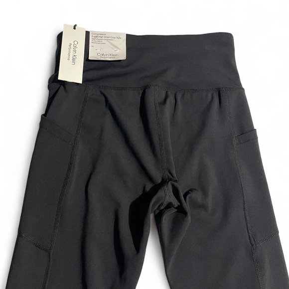 Calvin Klein Performance Women's Super High Waist Cropped Tights - Picture 9 of 11